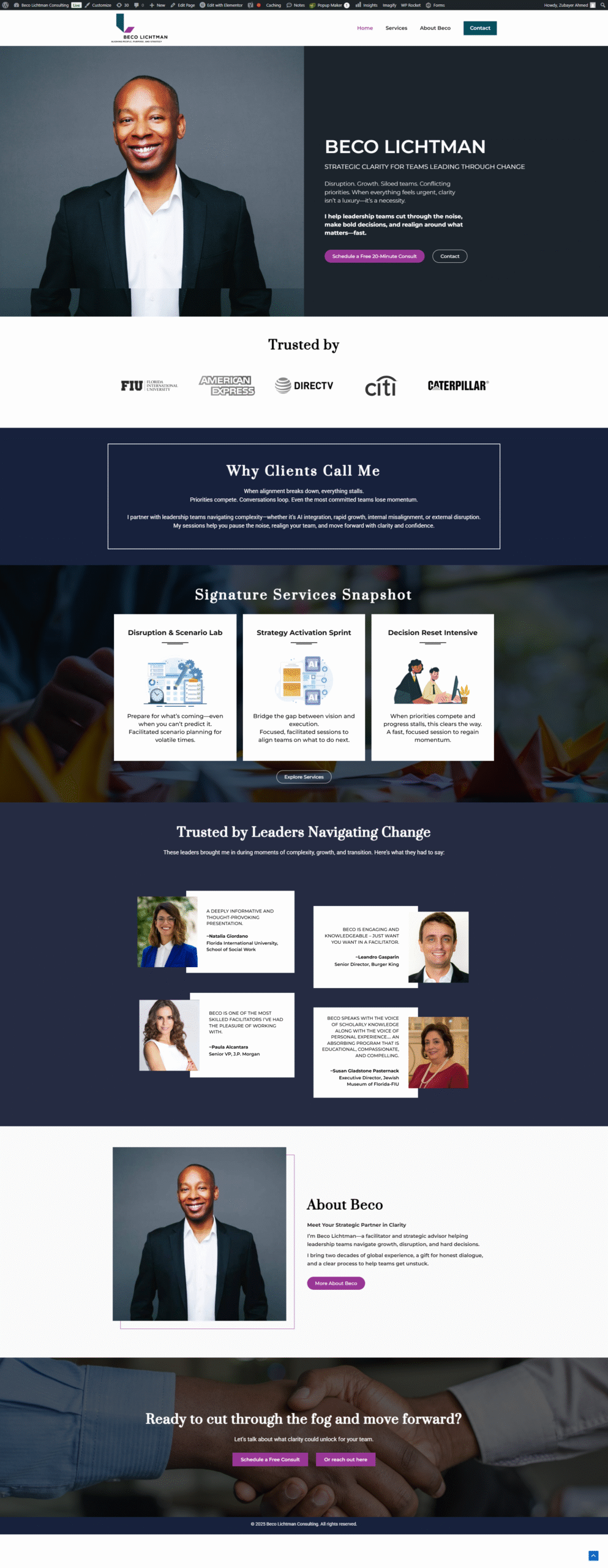 Becolichtman providing professional business consulting and strategic advisory services