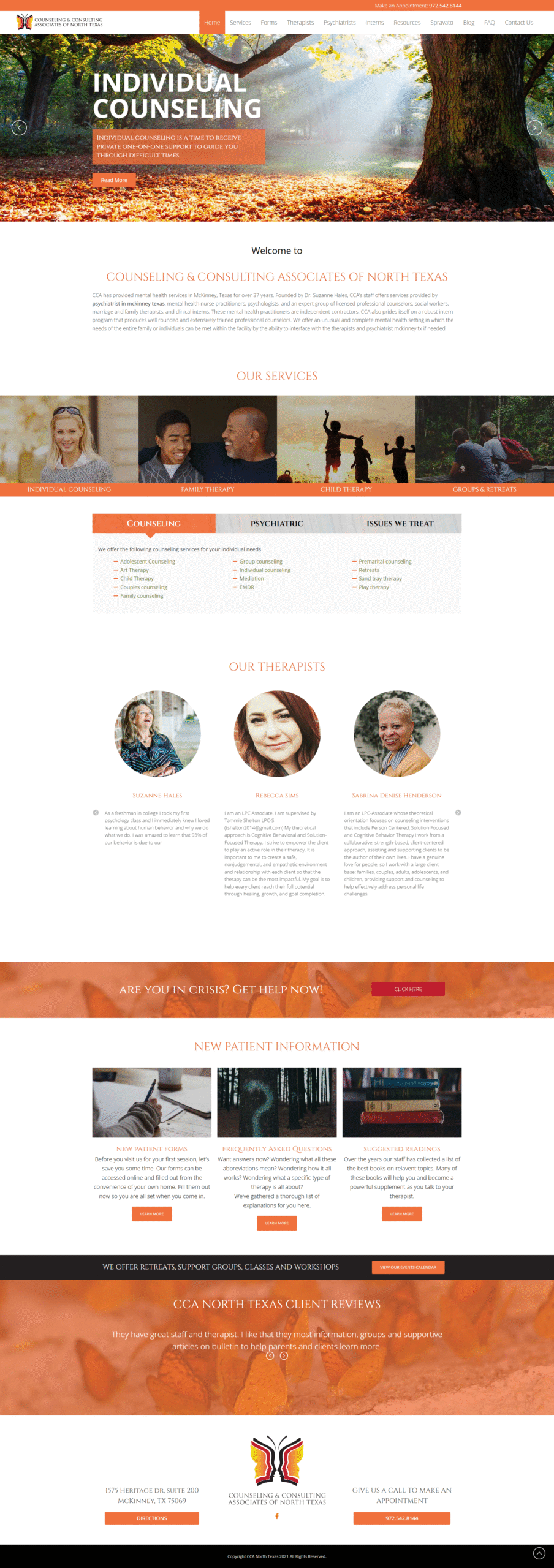 Counseling & Consulting Associates of North Texas providing professional mental health services