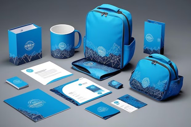 Professional stationery design including business cards, letterheads, and branded materials